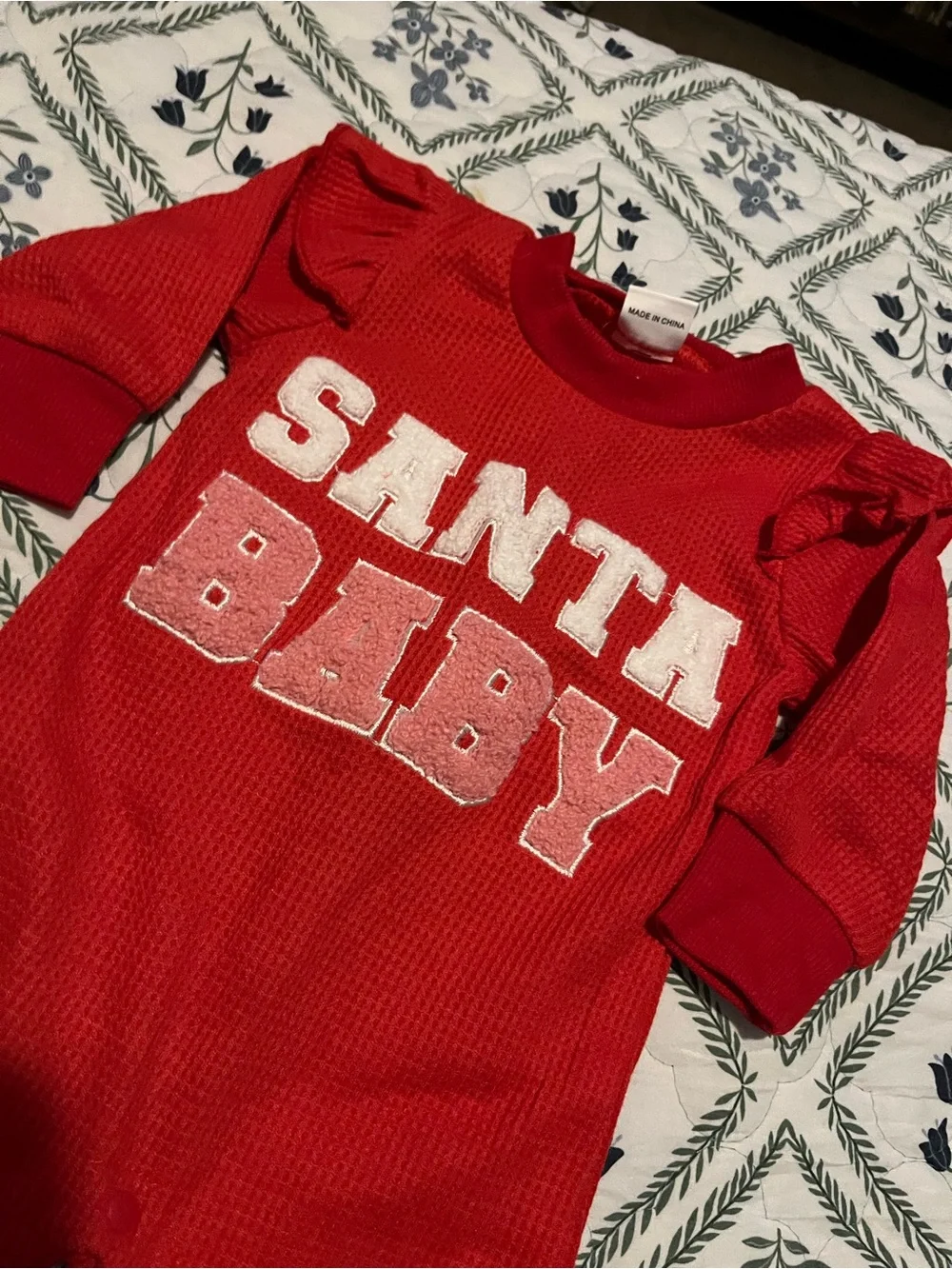 Santa Baby Red Baby One-Piece Romper